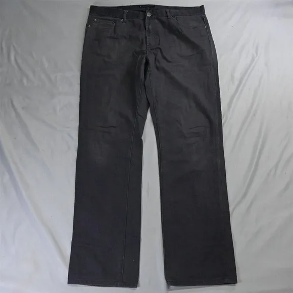 Combatant Gentlemen 38 x 34 Slim Straight Gray Denim Jeans