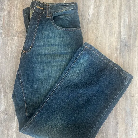 Mens Dark Wash Jeans 33x32