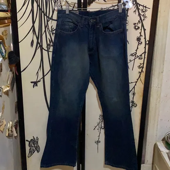 VTG Company 81 Cambridge Men’s Dark Blue Mid Wash Denim Jeans