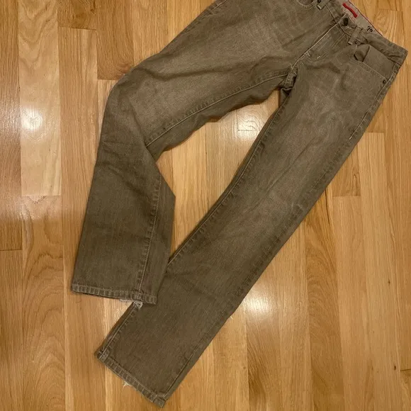 Converse Jeans Slim Straight cut in Tan size 32x32 *with free bonus M Flannel