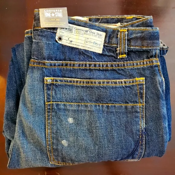 Converse One Star men's relaxed straight leg denim jeans
          
      NWT