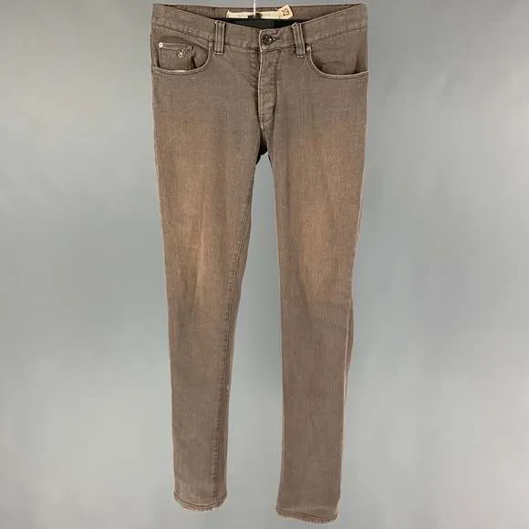 CONVERSE Size 29 Brown Cotton Slim Jeans