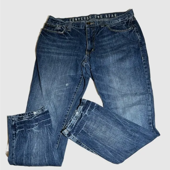 CONVERSE One Star Mercer Slim Denim Blue Jeans 38 x 32