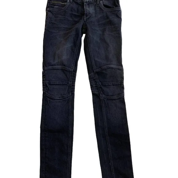 *Converse Pembrook Skinny Jeans Black Wash Low Rise Cotton Stretch Men's 27/35