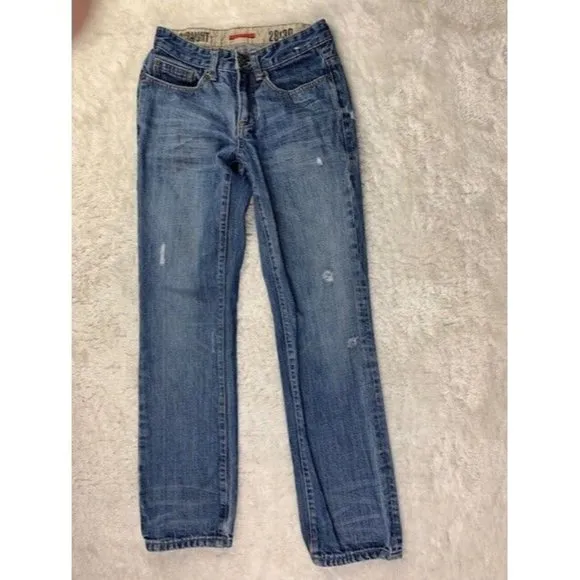 Converse One Star Mens Jeans Size 28x30 Vintage Straight Distressed Cotton