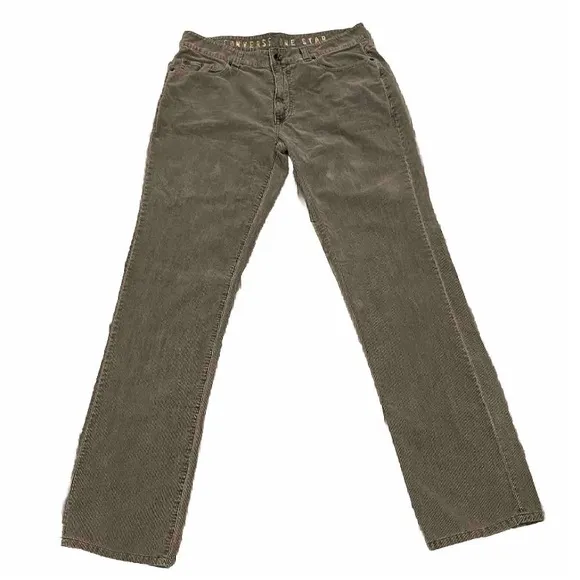 Converse Corduroy Jeans Men’s 34x34 One Star Greenwich Straight Tan Brown Pants