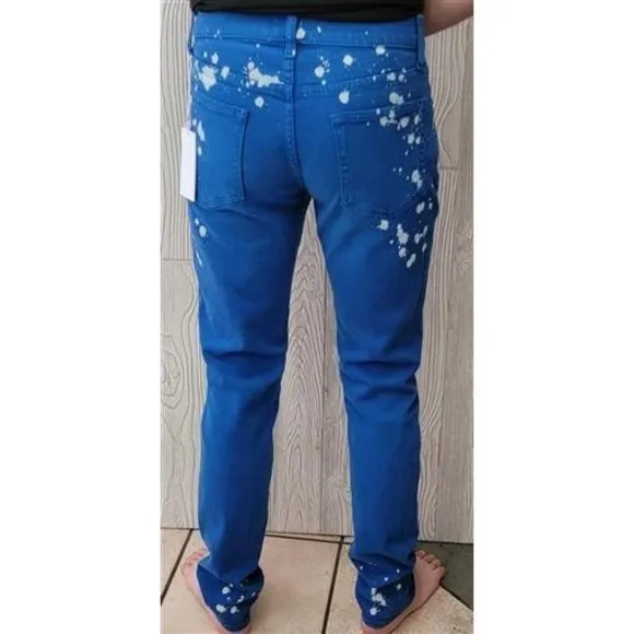 NWT Cotton Citizen 31 Splash Straight Fit Jeans Bright Blue 92968
          
      NWT