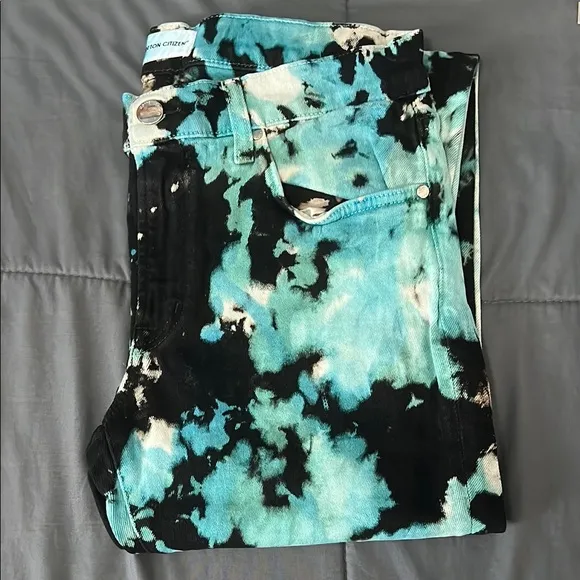 Cotton Citizen Dylan Skinny Fit Jean Blue Tie Dye Size 31