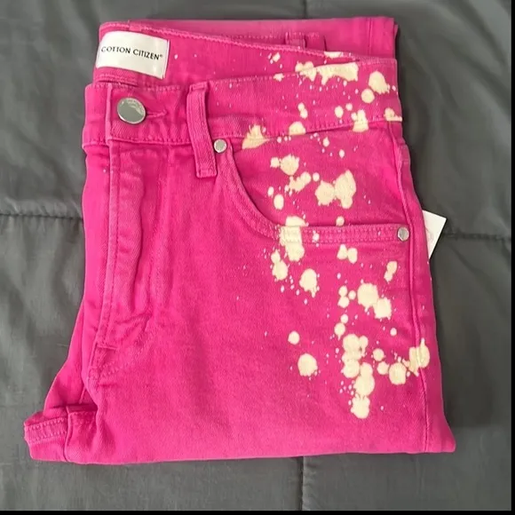 Cotton Citizen Fuschia Splash Slim Fit Jeans Size 30 NWT
              
      NWT