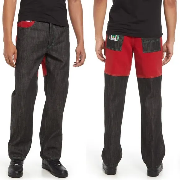 🆕Cross Colours Gender Inclusive Colorblock Nonstretch Jeans
          
      NWT