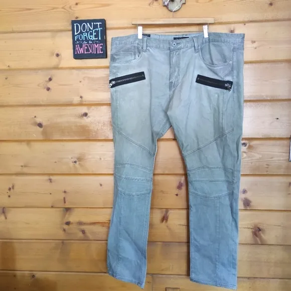 Cult of Individuality 💙 Buckle Greaser Moto Jeans
