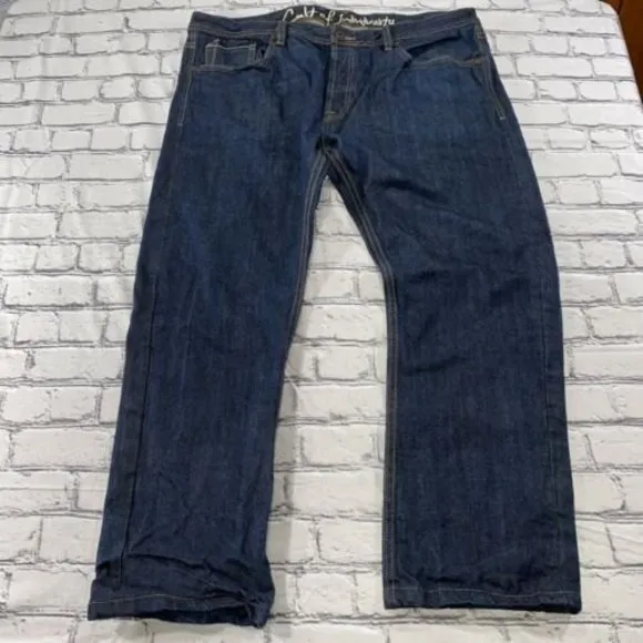 Cult Of Individuality Japanese Selvedge  Hagen Relaxed Straight Jean Size 42x34