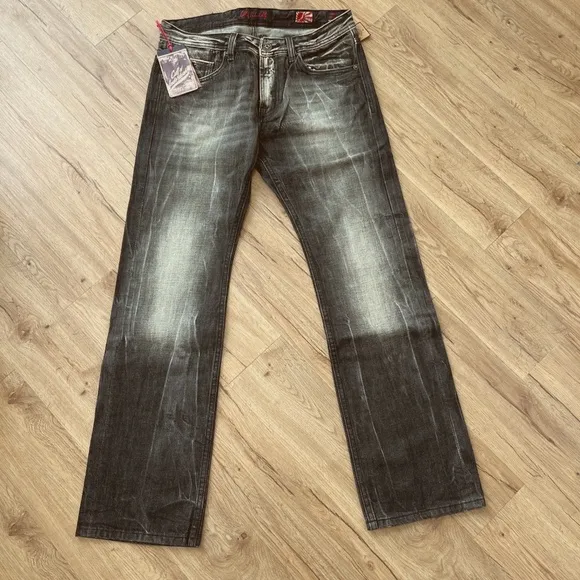NWT Cult of Individuality Harley Regular Japanese Selvedge Denim Jeans Cosmos 34
          
      NWT