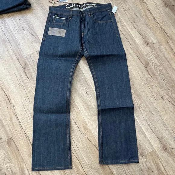 NWT Cult of Individuality Hagen Relaxed Dry Japanese Selvedge Denim Jeans
          
      NWT