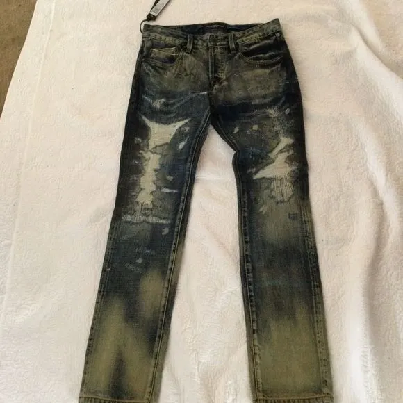 NWT cult of individuality greaser slim straight 30 X 34 thunder button fly jean
          
      NWT