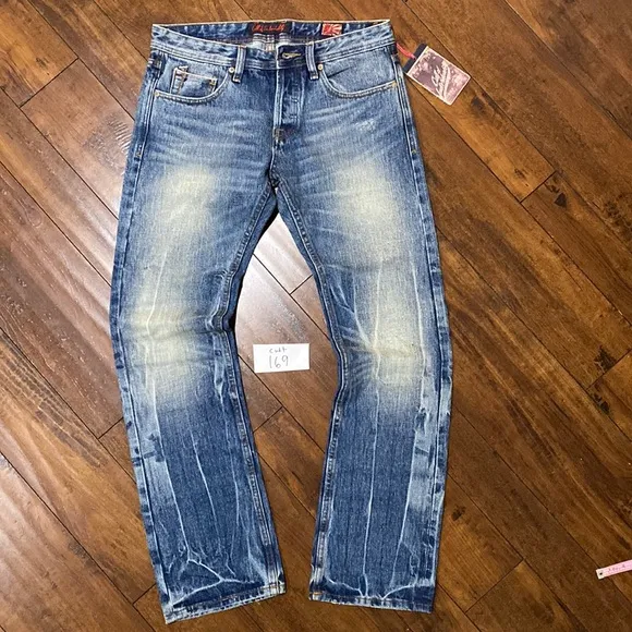 NWT Cult of Individuality Sample Hagen Relaxed Selvedge Denim Jeans #C169
          
      NWT