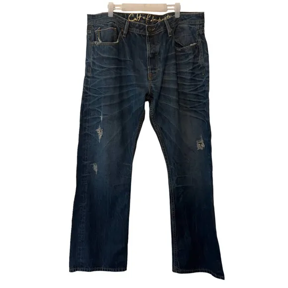 CULT OF INDIVIDUALITY Men's size 42 x 34 Japanese Denim Hagen Relaxed Jean