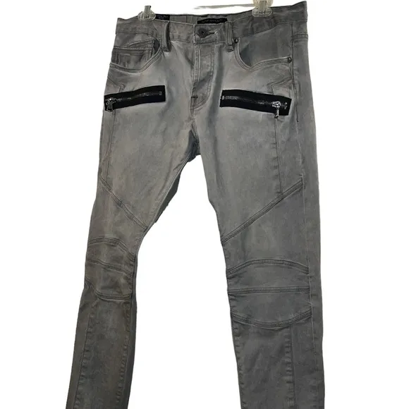 Cult Of Individuality Men's Greaser clay Moto Fit Jeans