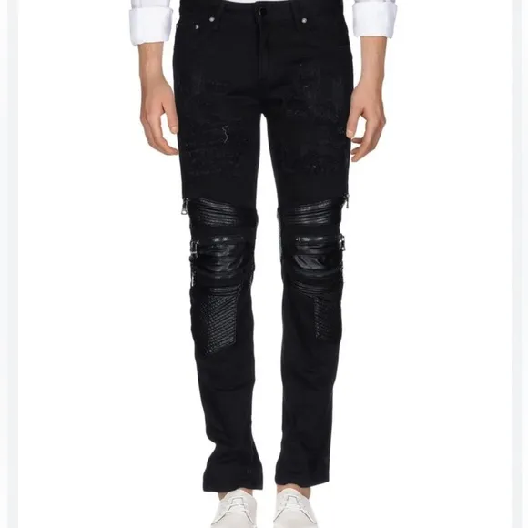 Cult of Individuality 3M Punk Super Skinny Moto Jeans Bones Patches  29 x 32
          
      NWT