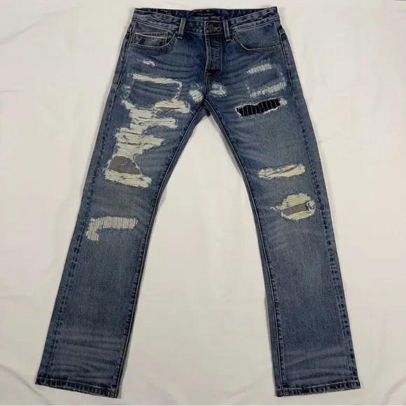 Cult Of Individuality Rebel Straight Japanese Selvedge Denim Jeans, Size 33x34