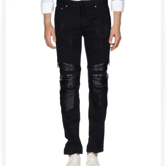 Cult of Individuality 3M Punk Super Skinny Moto Jeans Bones Patches  29 x 32
          
      NWT