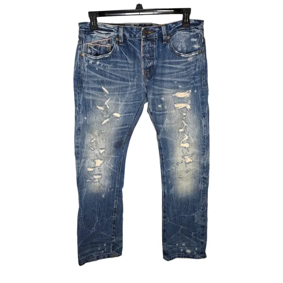 Cult of Individuality Jeans Rebel Straight Japanese Selvedge Denim 35x33