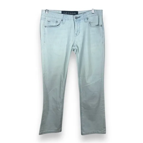 Men’s Cult of Individuality Stone Light Wash Mid Rise Straight Jeans Size 28