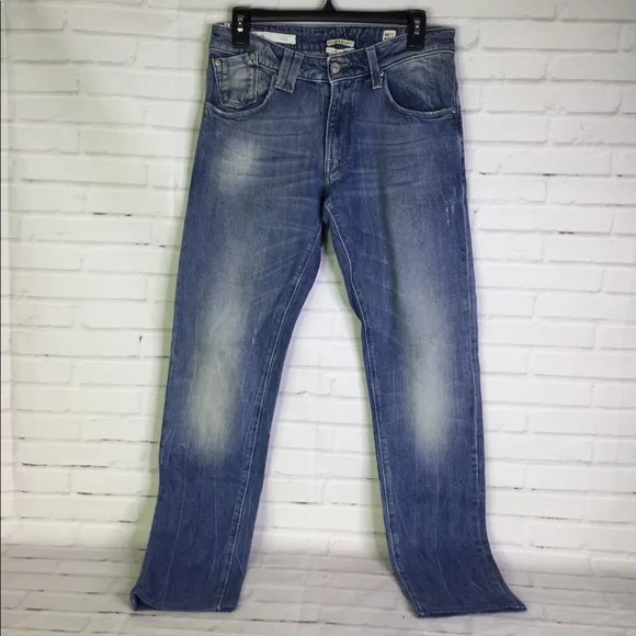 CYCLE Mens MPT 104 Slim Fit Denim Jeans Distressed