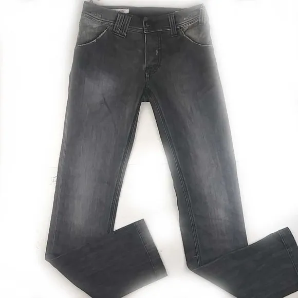 NWT Cycle Black Stretch Denim Button Fly Skinny Jeans Faded Size 29/32 Italy
          
      NWT