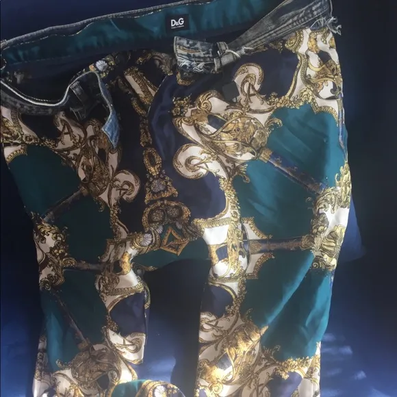 D&G silk pants👖