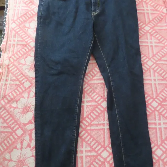 Dapper Boi Men’s Slim Fit Indigo Jeans Size 40 Dark Wash (41x31)