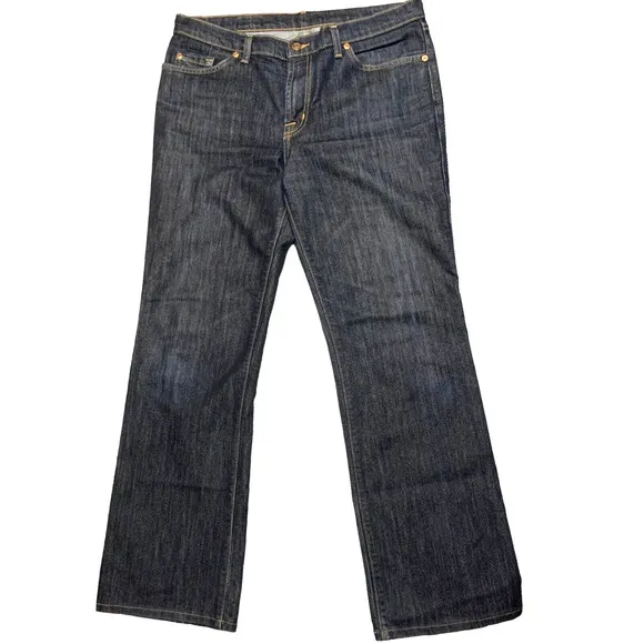 David Kahn Jeans Dark Wash Blue Denim Straight Leg Men's Sz 34x30