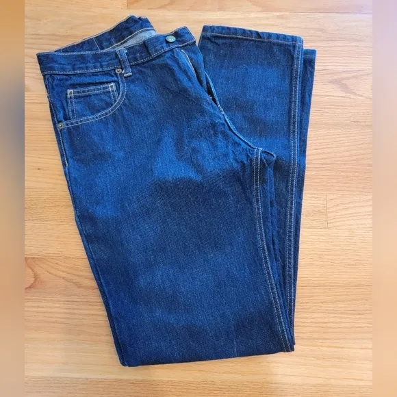 Dearborn Denim Dark Wash‎ Jeans Made in USA 34 x 32.5