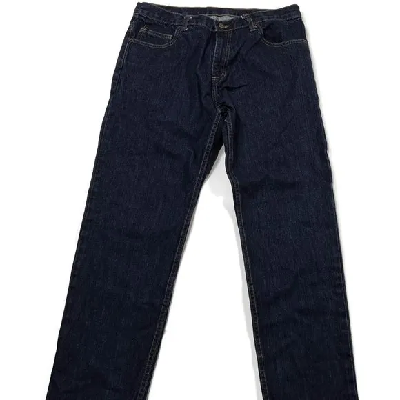 Dearborn Denim Jeans Mens 35 x 31 Dark Wash Straight USA Made