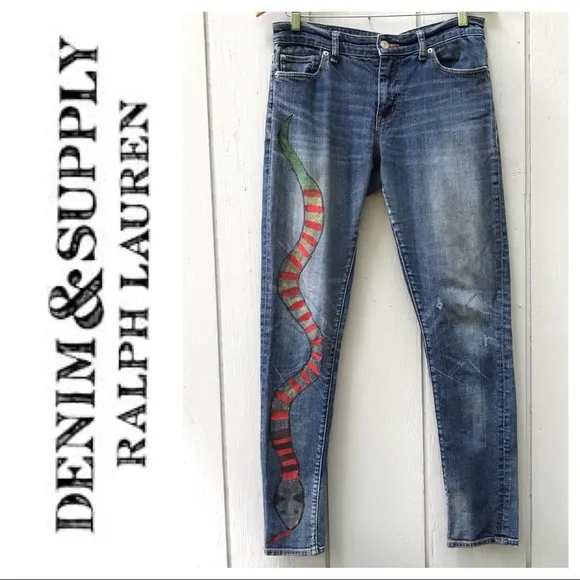 Denim & Supply Ralph Lauren Artist Edition Painted Jeans