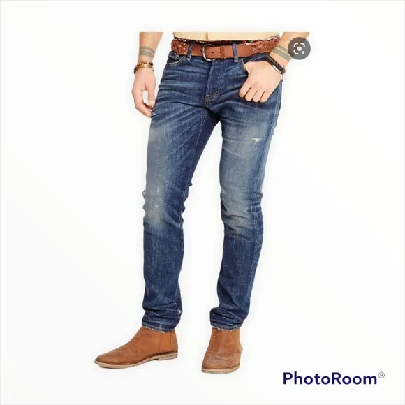 DENIM & SUPPLY Ralph Lauren Dropped Skinny Mens Jeans EUC Sz 33 x 30