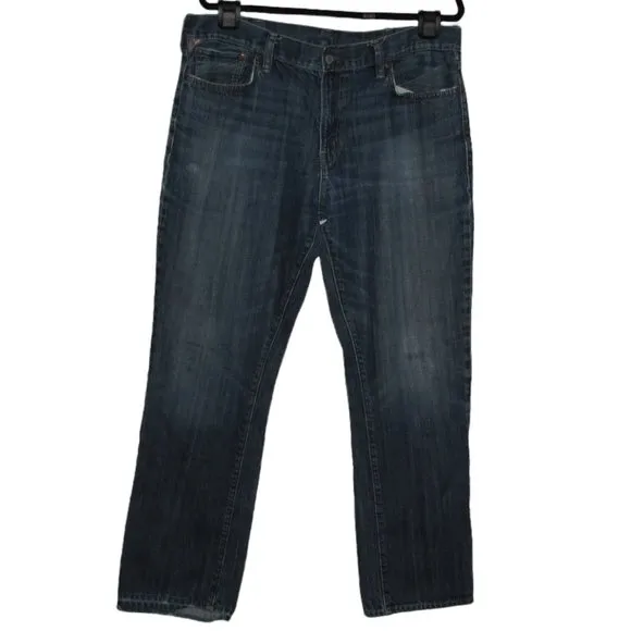 Mens' Ralph Lauren Denim & Supply Slouch Denim Blue Jeans Size 39 x 31.5 w/ Flaw