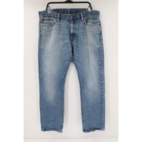 Denim supply Ralph Lauren men's 36 W38 straight leg jeans blue denim cotton