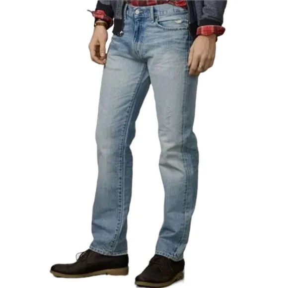 Denim & Supply Ralph Lauren Mens Straight Leg Light Wash Jeans Size 38x30