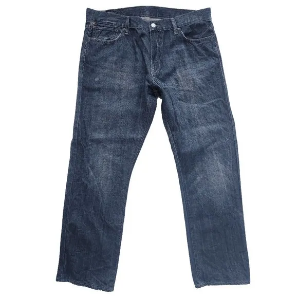 Denim & Supply  Straight Dark Distressed Jean