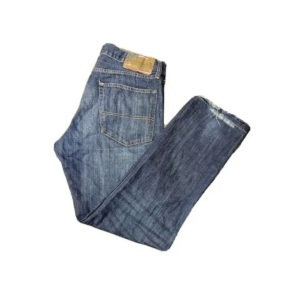 Denim & Supply Ralph Lauren Slouch Men's 34/32 Jean Distressed American Flag