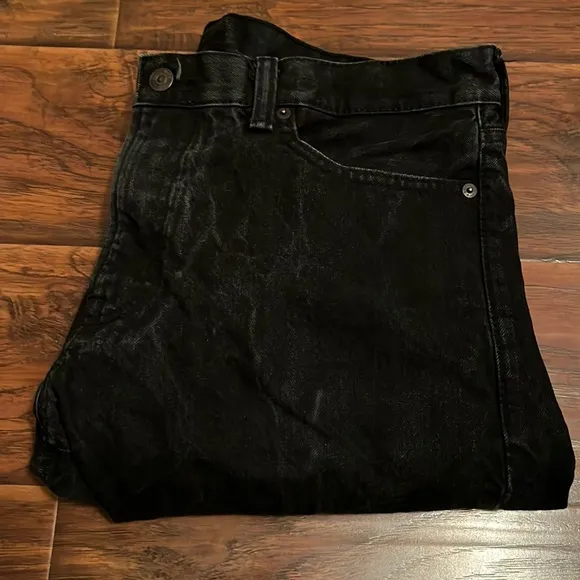 Denim & Supply Ralph Lauren Factory Distressed Faded Black Jeans