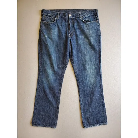 Mens Denim Supply Ralph Lauren Blue Denim Jeans Slouch Straight 42x32 (41x32)