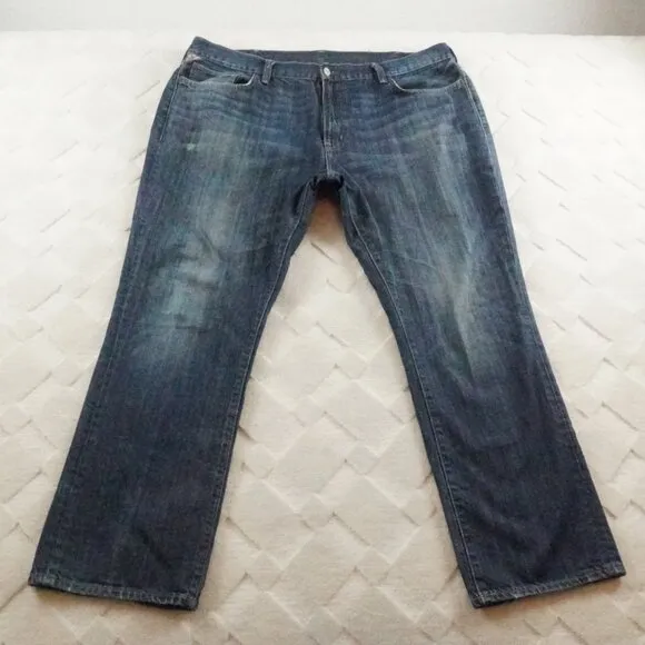 Denim & Supply Ralph Lauren Slouch Jean Mens 42x30 Straight Leg Blue Denim