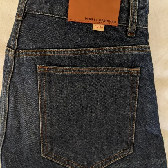 Mens dark vintage Indigo Deus Ex Machina jeans
          
      NWT