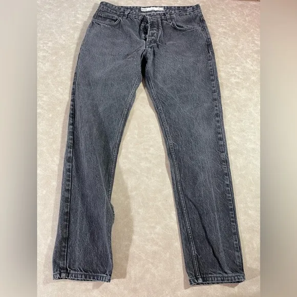 Deus Ex Machina Tapered Fit Black Alma Jeans 36x34