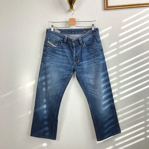 Diesel Larkee Straight Leg Broken In Jeans