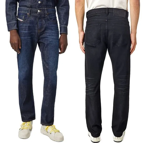 Diesel Industry Viker Dark Indigo Jeans 30 X 32 Regular Straight Navy Denim S