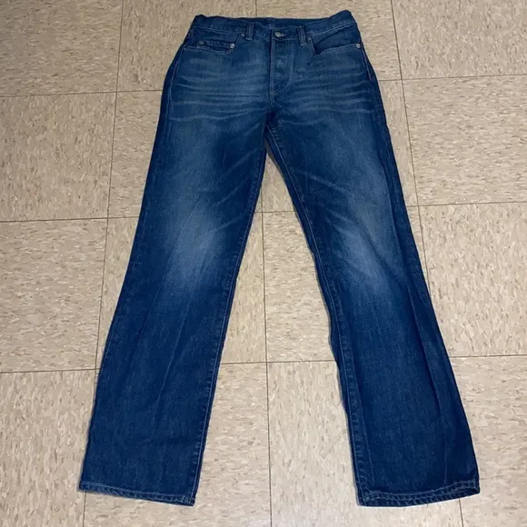 Diesel Industry Vintage Service Spa Denim Jeans in Distressed Medium Blue 29x32