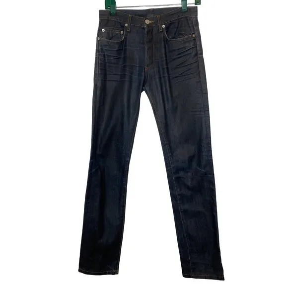 Dior Homme Heidi Slimaine Raw Denim Jeans 28 100% Cotton Luxury Italy Rigid